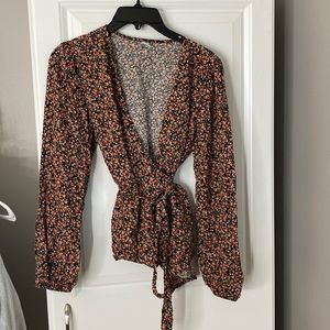 Light weight wrap blouse